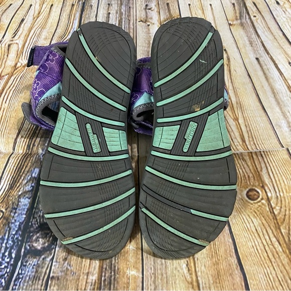 Merrell Surf Strap Purple Floral Slingback Sandals - Picture 3 of 3